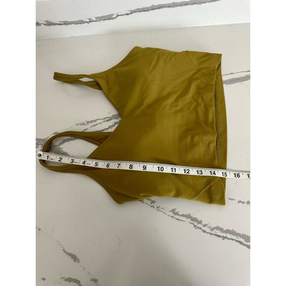 Lululemon Align Tank Crop With Bra size 8 Bronze Green - Picture 6 of 6